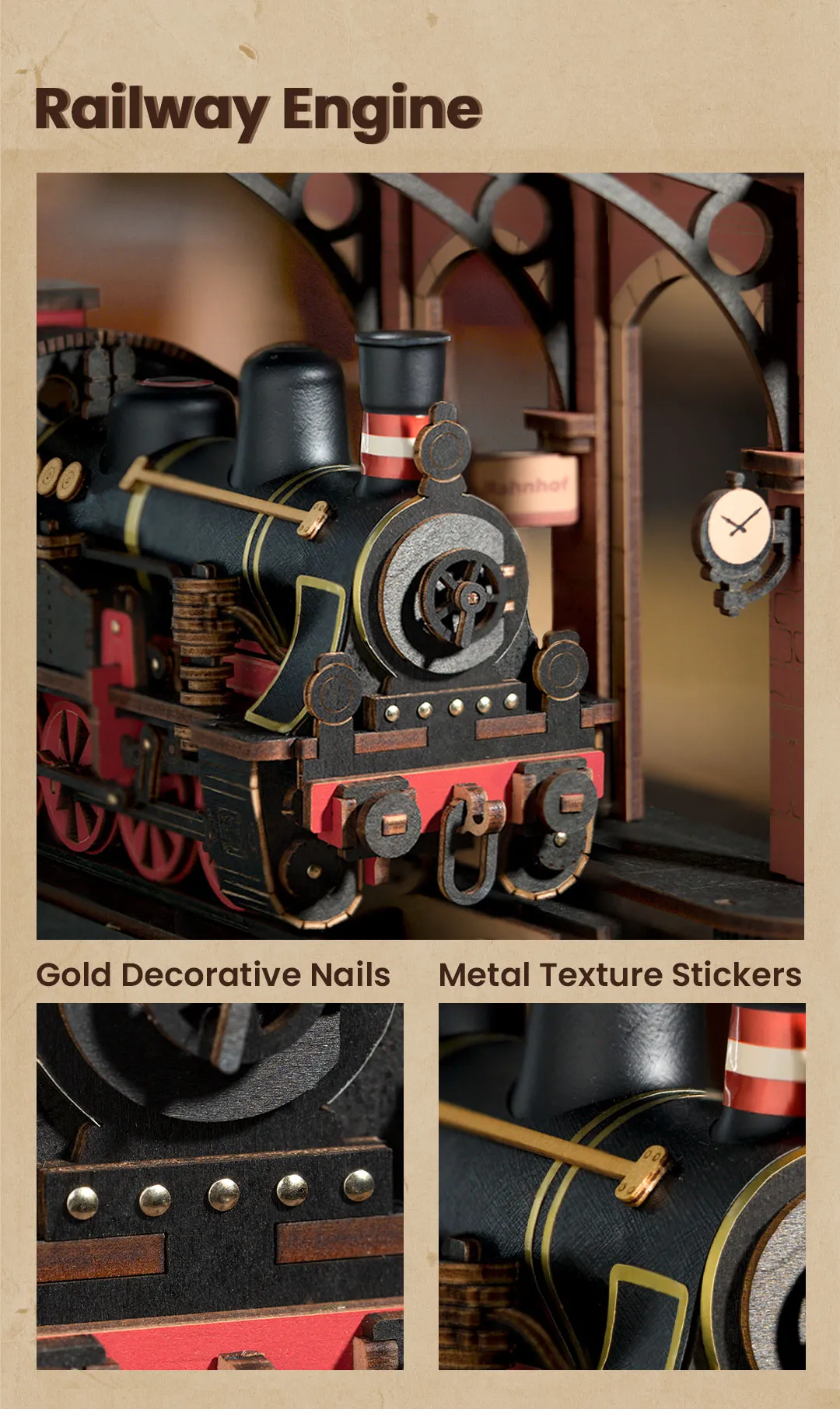 Puzzle 3D Tren de Vapor - Steam Journey