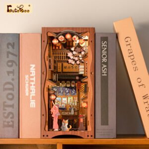 book nook con luz temática japonesa, kit DIY callejón japonés miniatura