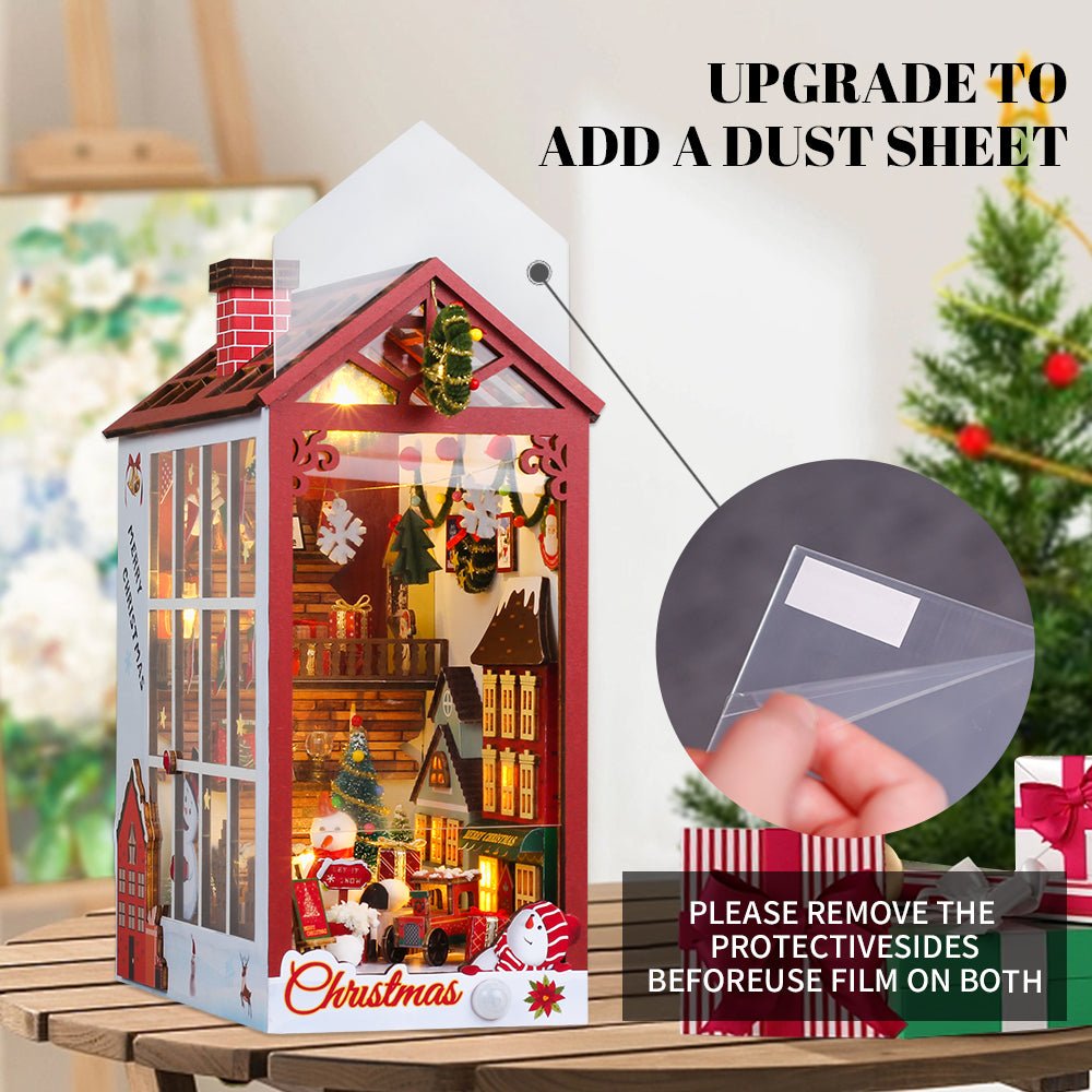 Book Nook Christmas miniatures world