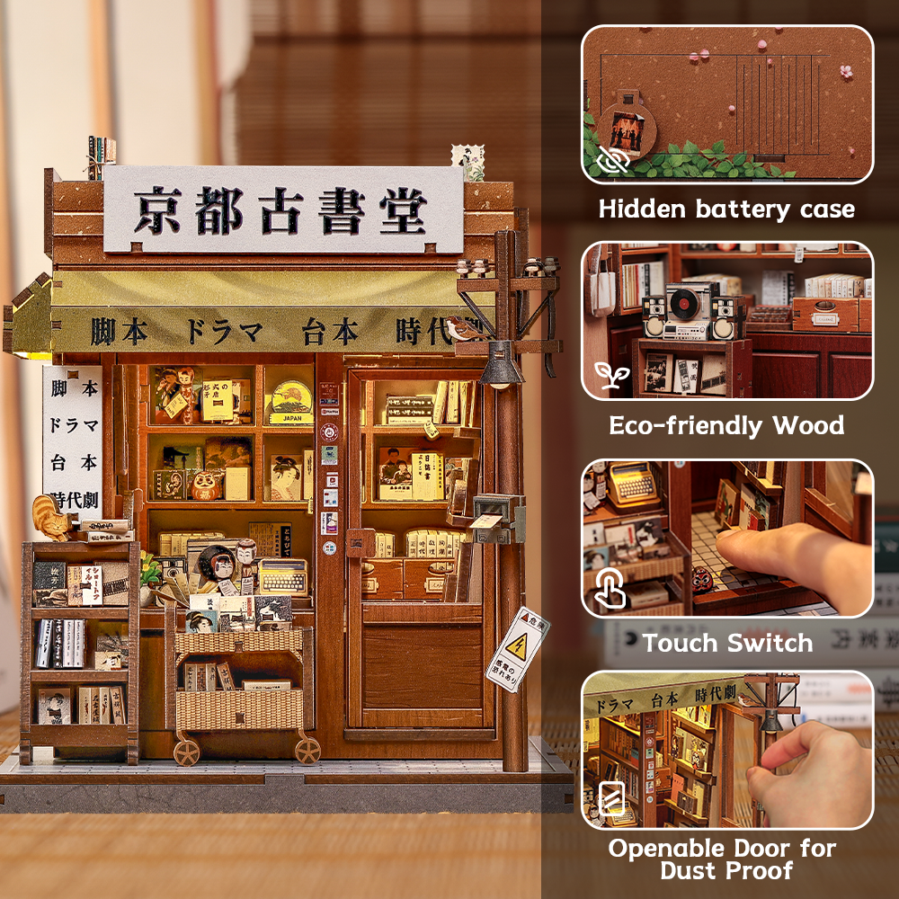 Dollhouse Book Nook | Antique bookery of Kyoto - Imagen 6