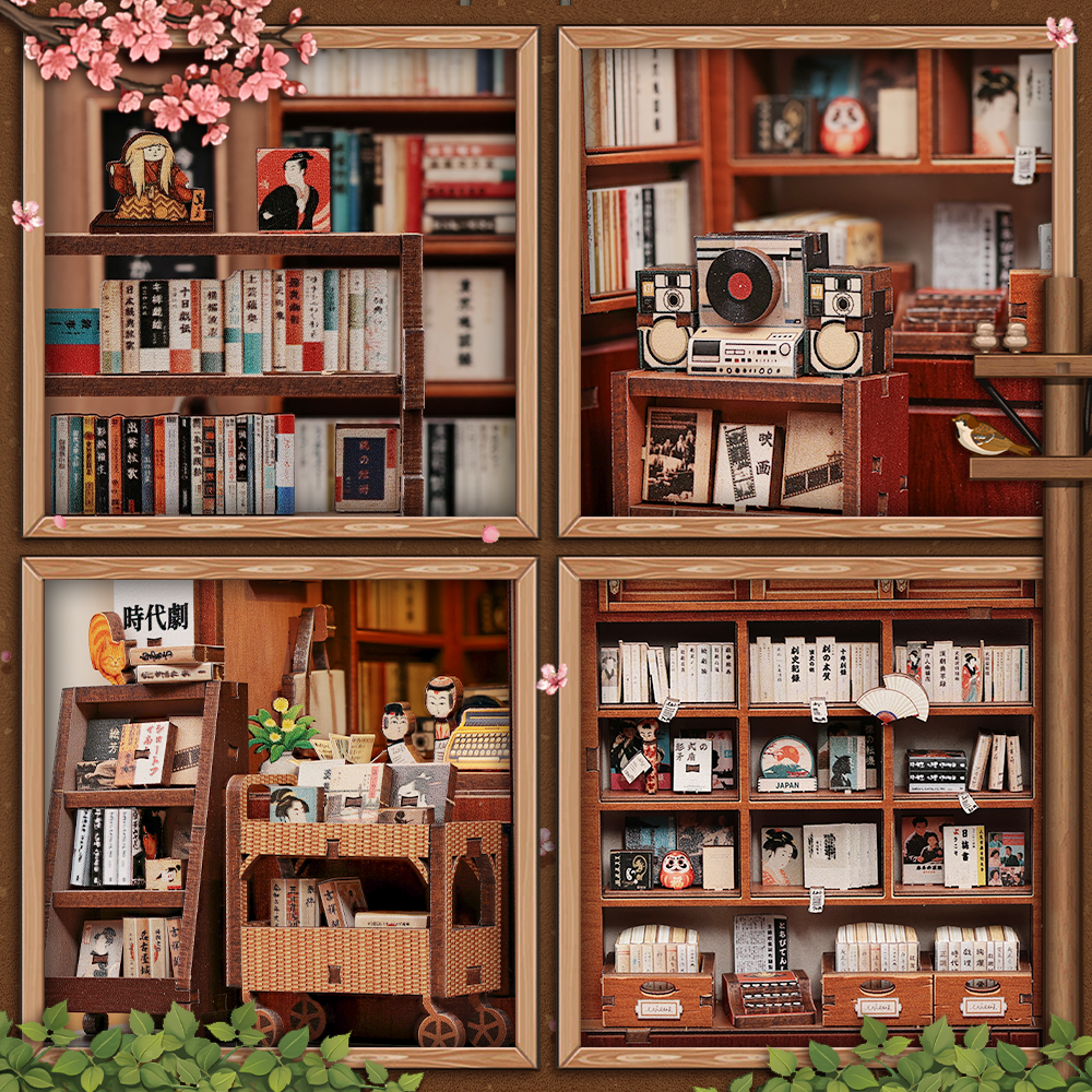 Dollhouse Book Nook | Antique bookery of Kyoto - Imagen 4