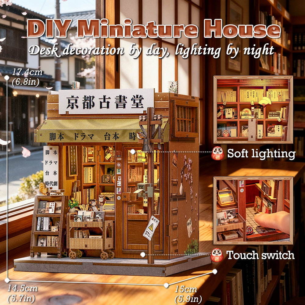 Dollhouse Book Nook | Antique bookery of Kyoto - Imagen 2