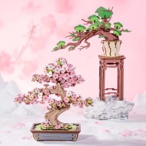 Puzzle 3D – Bonsai Sakura y Evergreen Pine