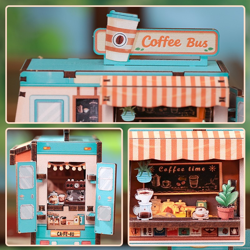 Book Nook | Café Bus DIY Mini - Imagen 3