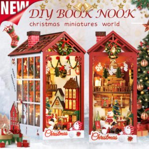 Book Nook Christmas miniatures world