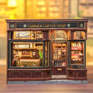 Dollhouse Book Nook | Corner Coffee Shop