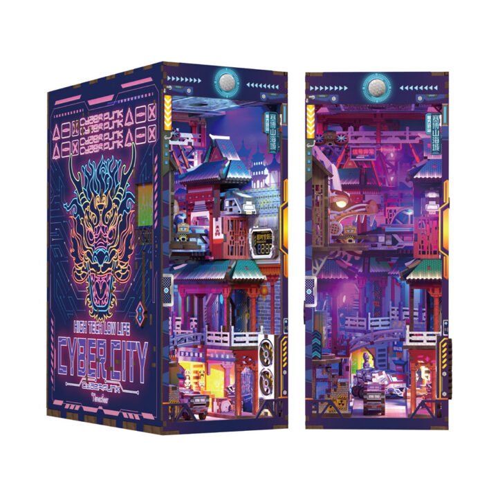 Book Nook Cyberpunk | Cyber City Tonecheer