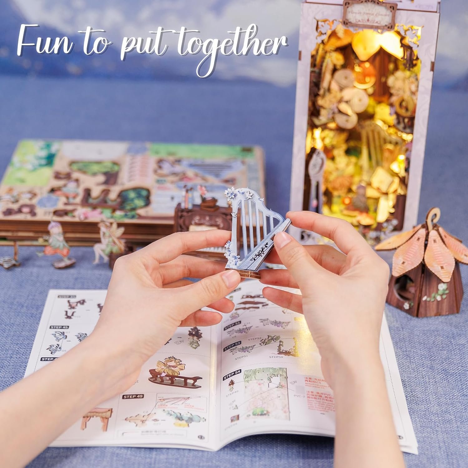 Book Nook Bosque de Hadas | Flower Forest Concert