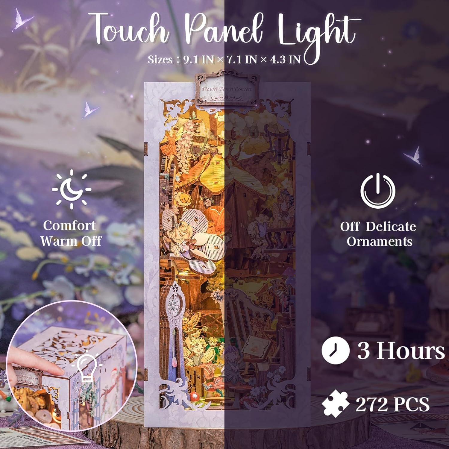 Book Nook Bosque de Hadas | Flower Forest Concert