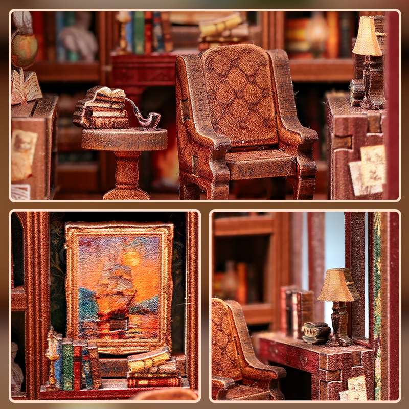Book Nook | Gentleman’s Lounge DIY Mini - Imagen 3