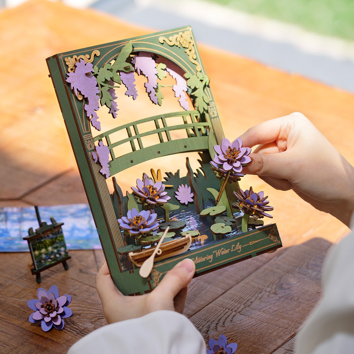 Glittering Water Lily - Puzzle 3D - Imagen 6