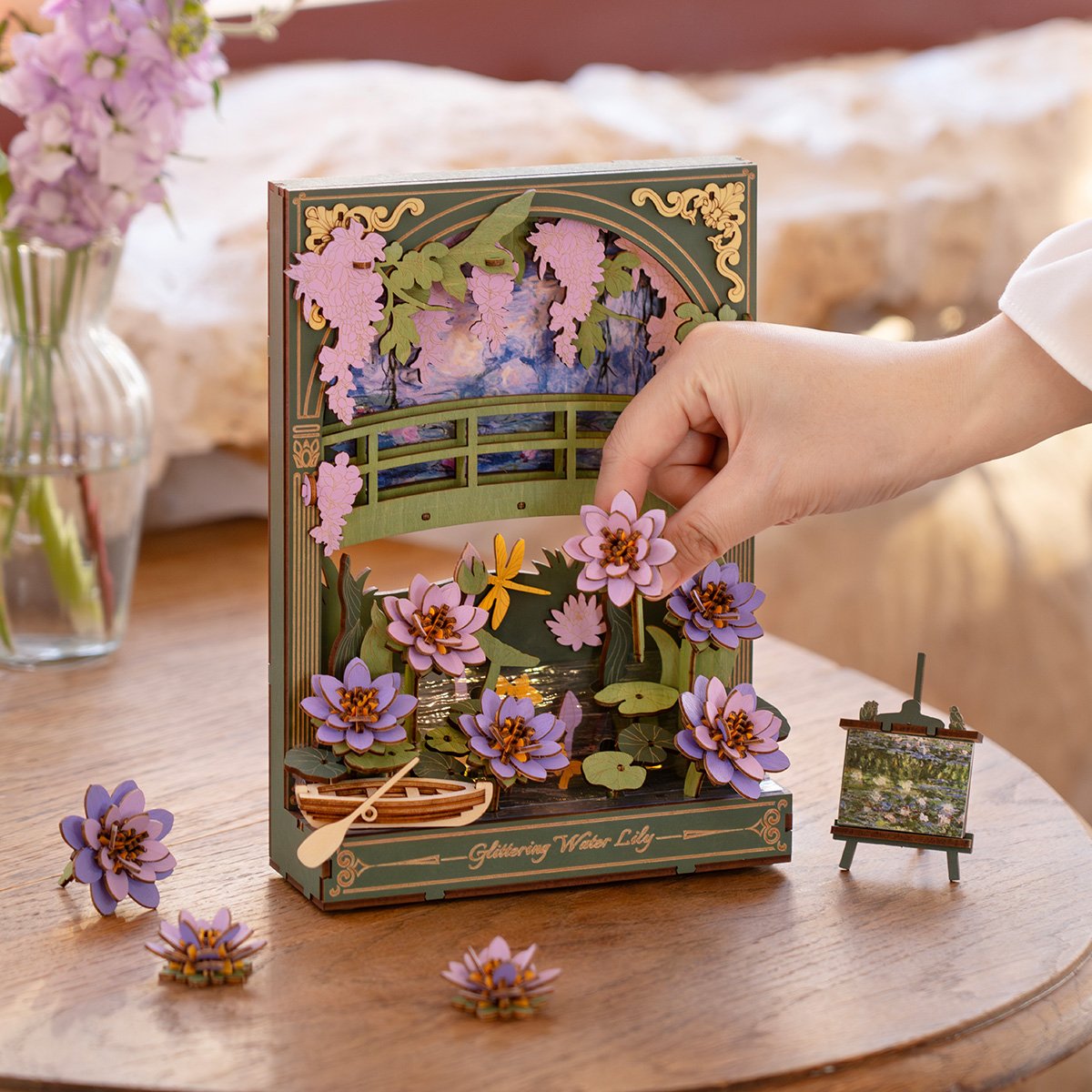 Glittering Water Lily - Puzzle 3D - Imagen 4