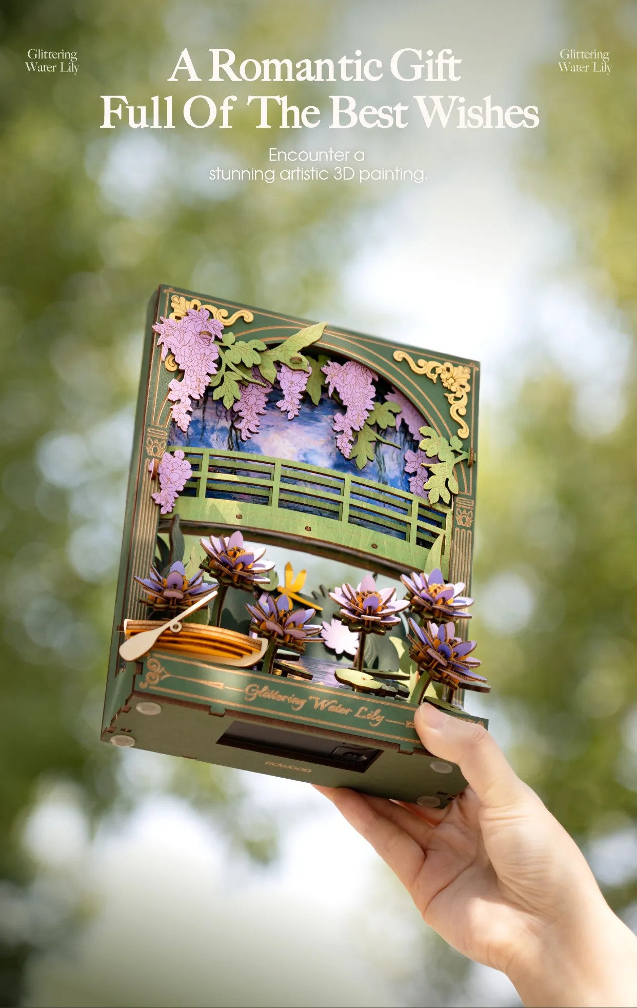 Glittering Water Lily - Puzzle 3D - Imagen 2