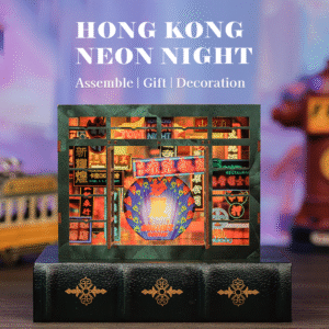 Mini Book Nook | Hongkong Neon Night