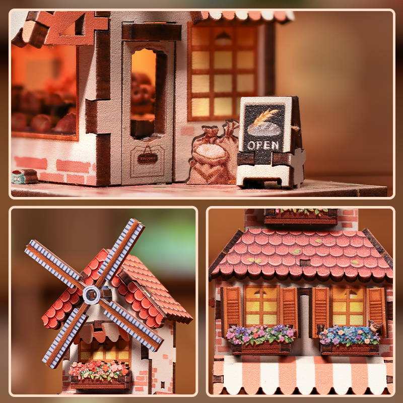 Book Nook | Mill Bakery DIY Mini - Imagen 3