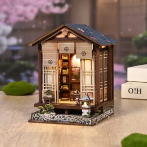 Dollhouse Book Nook | Moss-Latern Harmony Garden