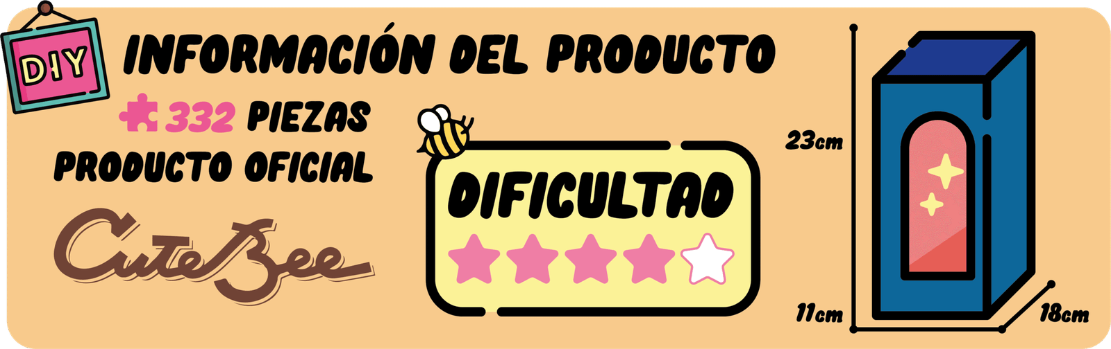 información del producto, Book Nookde Detectives Agencia de Detectives Rose, Dificultad, Licencia Oficial