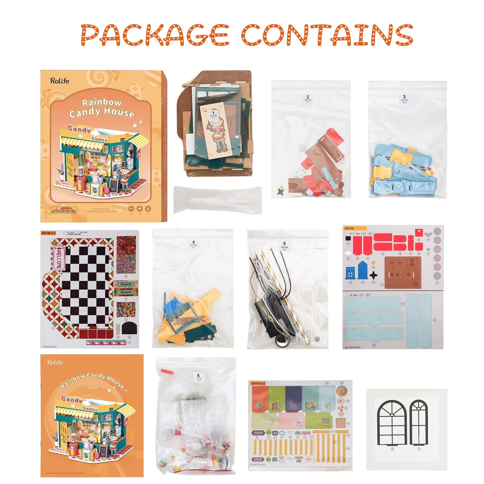 Golosinas Miniature DIY House | Rainbow Candy