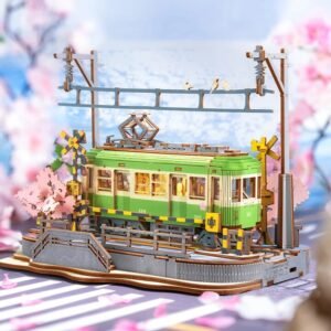 Puzzle 3D tranvía japonés – Sakura Journey🚋🌸