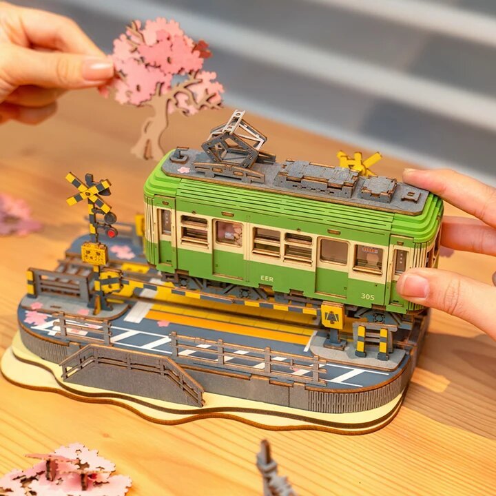 Puzzle 3D tranvía japonés – Sakura Journey🚋🌸 - Imagen 6