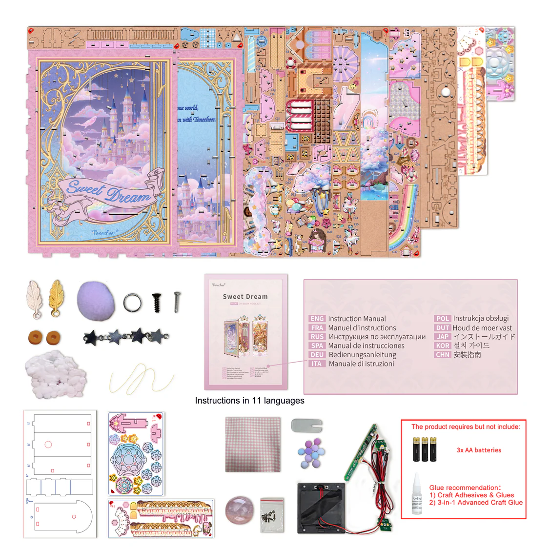 Book Nook Kawaii Pastel | Sweet Dream Tonecheer
