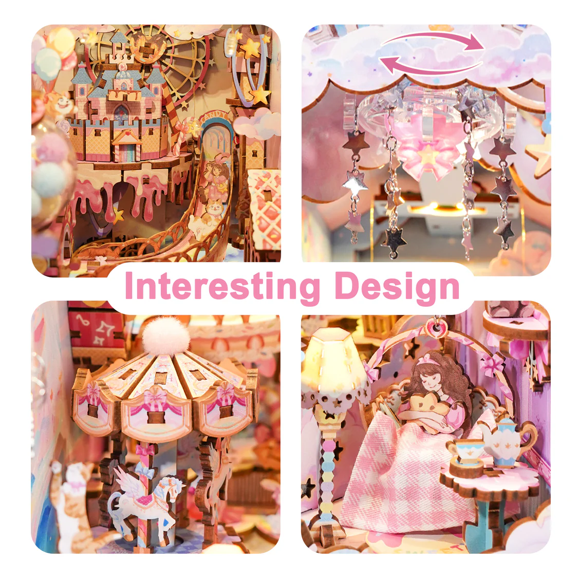 Book Nook Kawaii Pastel | Sweet Dream Tonecheer