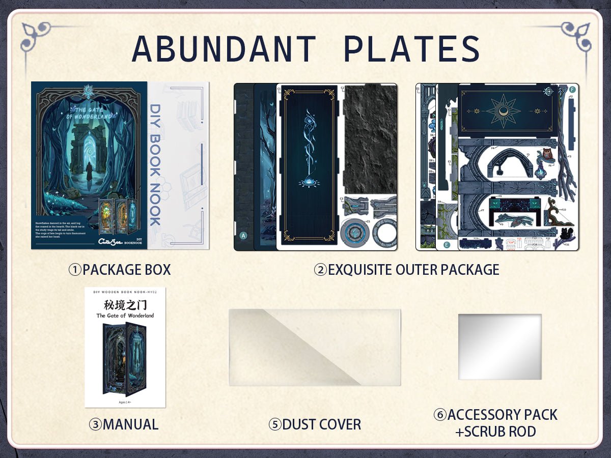 Book Nook Portal Mágico | The Gate of Wonderland