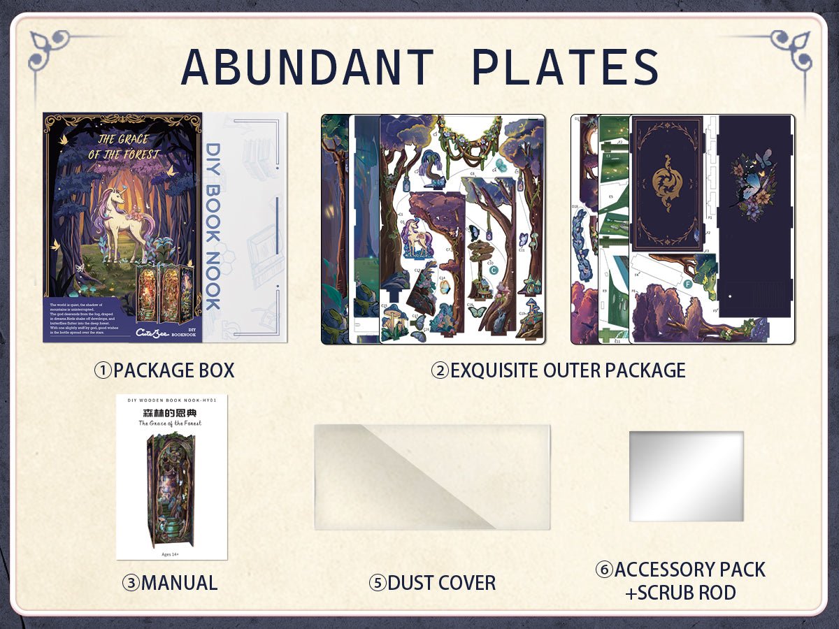 Book Nook Bosque Encantado | The Grace of The Forest