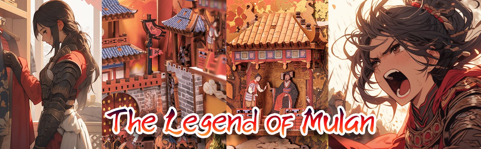 Book Nook Mulán, detalles del book nook The Legend of Mulan